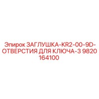 9820164100 ЗАГЛУШКА-KR2-00-9D-ОТВЕРСТИЯ ДЛЯ КЛЮЧА-3 Epiroc