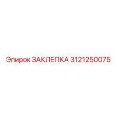 3121250075 ЗАКЛЕПКА Epiroc
