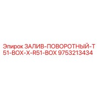 9753213434 ЗАЛИВ-ПОВОРОТНЫЙ-T51-BOX-X-R51-BOX Epiroc