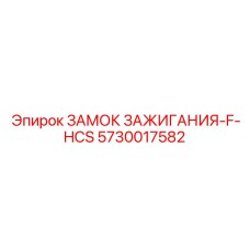 5730017582 ЗАМОК ЗАЖИГАНИЯ-F-HCS Epiroc