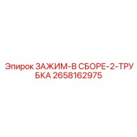 2658162975 ЗАЖИМ-В СБОРЕ-2-ТРУБКА Epiroc