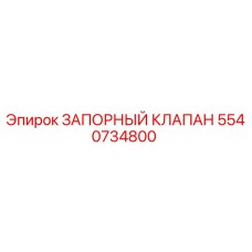 5540734800 ЗАПОРНЫЙ КЛАПАН Epiroc