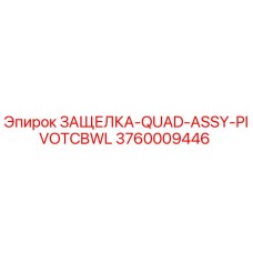 3760009446 ЗАЩЕЛКА-QUAD-ASSY-PIVOTCBWL Epiroc