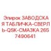 2657490641 ЗАВОДСКАЯ ТАБЛИЧКА-СВЕРЛЬ-QSK-СМАЗКА Epiroc