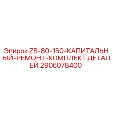 Оригинальный ремонтный комплект ZB-80-160 Epiroc артикул 2906078400