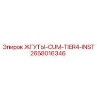 2658016346 ЖГУТЫ-CUM-TIER4-INST Epiroc