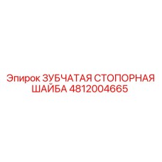 4812004665 ЗУБЧАТАЯ СТОПОРНАЯ ШАЙБА Epiroc