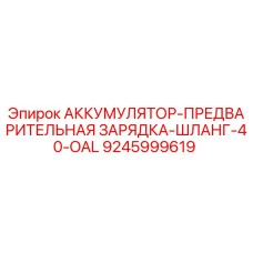 9245999619 АККУМУЛЯТОР-ПРЕДВАРИТЕЛЬНАЯ ЗАРЯДКА-ШЛАНГ-40-OAL Epiroc