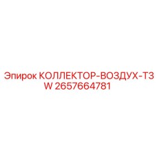 2657664781 КОЛЛЕКТОР-ВОЗДУХ-T3W - Epiroc