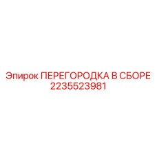 2235523981 ПЕРЕГОРОДКА В СБОРЕ | Epiroc