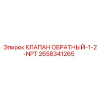 2658341265 КЛАПАН ОБРАТНЫЙ-1-2-NPT Epiroc