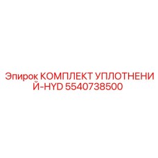 5540738500 КОМПЛЕКТ УПЛОТНЕНИЙ-HYD Epiroc