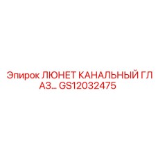 GS12032475 ЛЮНЕТ КАНАЛЬНЫЙ ГЛАЗ Epiroc