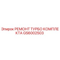 GS6002503 РЕМОНТ ТУРБО КОМПЛЕКТА Epiroc