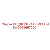 6265667200 ПОДДЕРЖКА ОБМЕННИКА Эпирок
