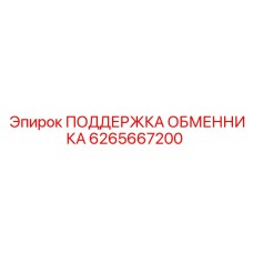 6265667200 ПОДДЕРЖКА ОБМЕННИКА Эпирок