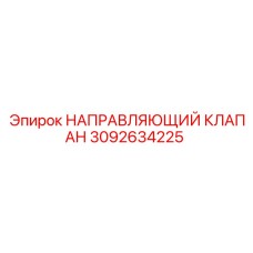 3092634225 НАПРАВЛЯЮЩИЙ КЛАПАН | Epiroc