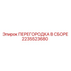 2235523680 ПЕРЕГОРОДКА В СБОРЕ | Epiroc