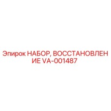 VA-001487 НАБОР, ВОССТАНОВЛЕНИЕ Epiroc