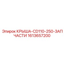 Фото детали Крыша CD110-250 1613657200 для буровых станков Epiroc