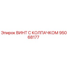 Оригинальный винт с защитным колпачком 95068177 производства Epiroc
