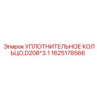 1625178566 УПЛОТНИТЕЛЬНОЕ КОЛЬЦО,D208*3.1 Epiroc