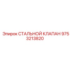 9753213820 СТАЛЬНОЙ КЛАПАН Epiroc