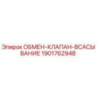 1901762948 ОБМЕН КЛАПАН ВСАСЫВАНИЕ Epiroc
