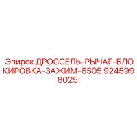9245998025 ДРОССЕЛЬ-РЫЧАГ-БЛОКИРОВКА-ЗАЖИМ-6505 Epiroc