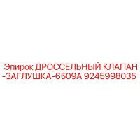 9245998035 ДРОССЕЛЬНЫЙ КЛАПАН-ЗАГЛУШКА-6509A Epiroc