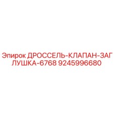 9245996680 ДРОССЕЛЬ-КЛАПАН-ЗАГЛУШКА-6768 Epiroc