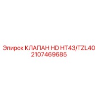 2107469685 КЛАПАН HD HT43/TZL40 Epiroc