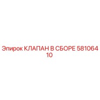 58106410 КЛАПАН В СБОРЕ Epiroc