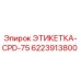 6223913800 ЭТИКЕТКА-CPD-75 Epiroc