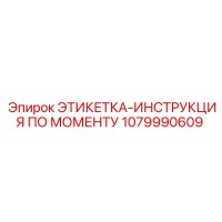1079990609 ЭТИКЕТКА-ИНСТРУКЦИЯ ПО МОМЕНТУ Epiroc
