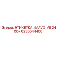6230544400 ЭТИКЕТКА +MAVD-V8 2400+ Epiroc