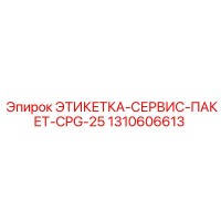 1310606613 ЭТИКЕТКА-СЕРВИС-ПАКЕТ-CPG-25 Epiroc