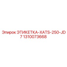 1310073668 ЭТИКЕТКА-XATS-250-JD7 Epiroc