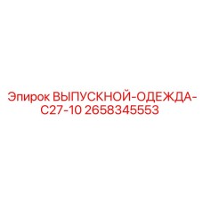 2658345553 ВЫПУСКНОЙ ОДЕЖДА C27-10 Epiroc