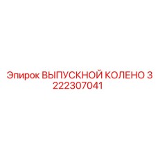 3222307041 ВЫПУСКНОЙ КОЛЕНО Epiroc