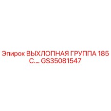 GS35081547 ВЫХЛОПНАЯ ГРУППА 185 C.… Epiroc