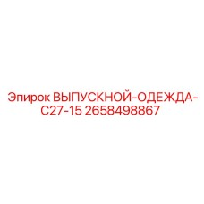 2658498867 ВЫПУСКНОЙ-ОДЕЖДА-C27-15 Epiroc