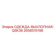 2658515198 ОДЕЖДА-ВЫХЛОПНАЯ-QSK38 Epiroc