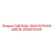2658515205 ОДЕЖДА-ВЫХЛОПНАЯ-QSK38 Epiroc
