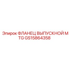 GS15864358 ФЛАНЕЦ ВЫПУСКНОЙ MTG Эпирок