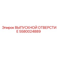 Фото выпускного отверстия Epiroc часть 5580024889
