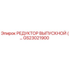 GS23021900 РЕДУКТОР ВЫПУСКНОЙ by Epiroc