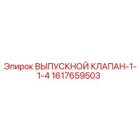 1617659503 ВЫПУСКНОЙ КЛАПАН-1-1-4 Epiroc