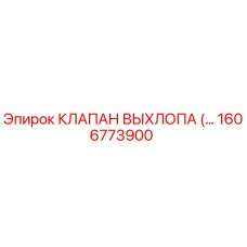 1606773900 КЛАПАН ВЫХЛОПА Epiroc