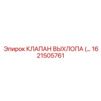 1621505761 КЛАПАН ВЫХЛОПА Epiroc